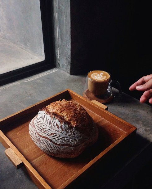 酸面包加咖啡图片下载