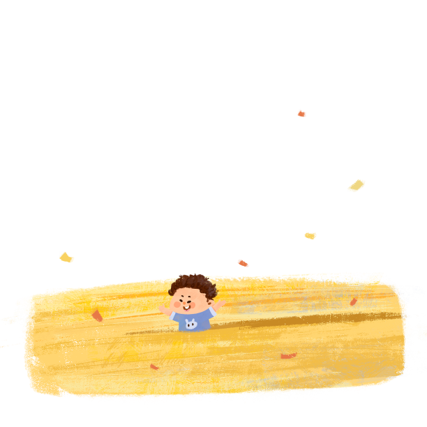 秋天秋分男孩在金色的稻田中玩耍图片下载