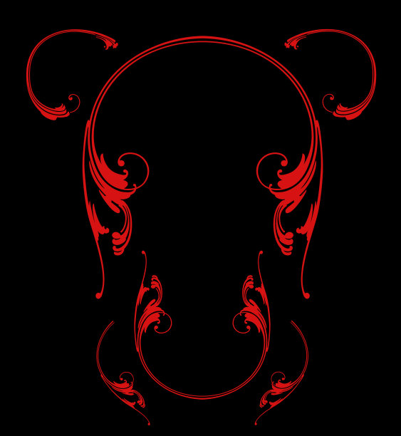 复古风格设计元素。书法元素。装饰设计图片下载