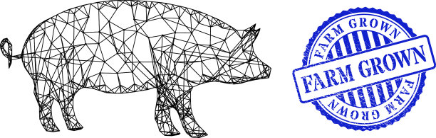 有纹理的农场生长的海豹和孵化的猪网图片下载