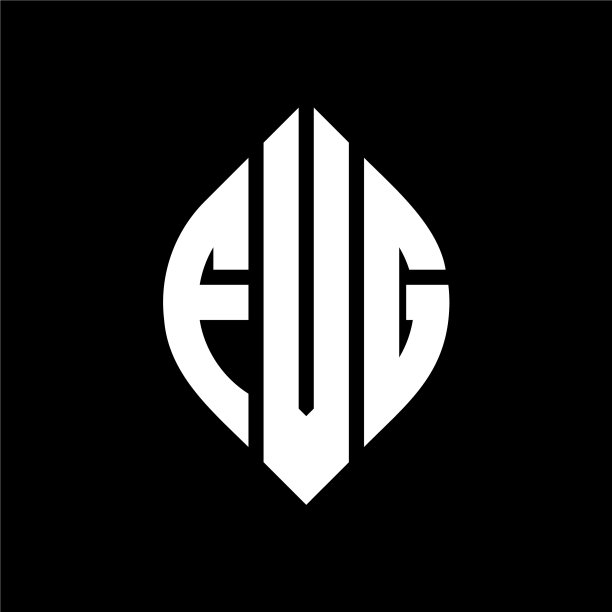 圆形FVG字母logo设计图片下载