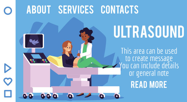 孕妇在扁平矢量图中拜访医生进行妊娠筛查图片下载