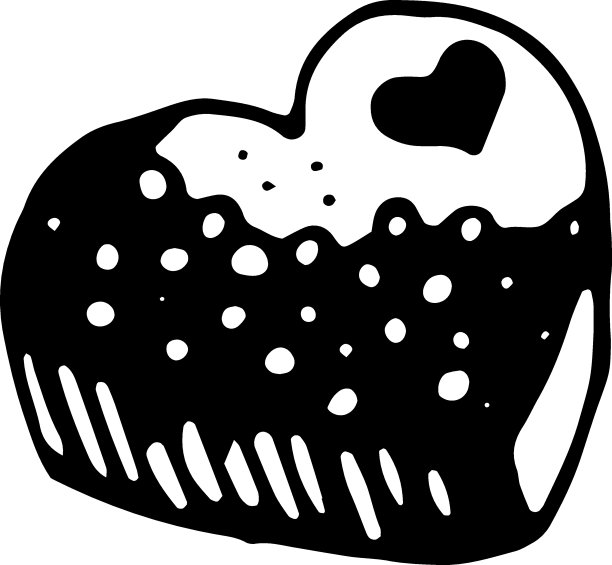 糖果的心。向量的剪纸艺术。手绘图片下载