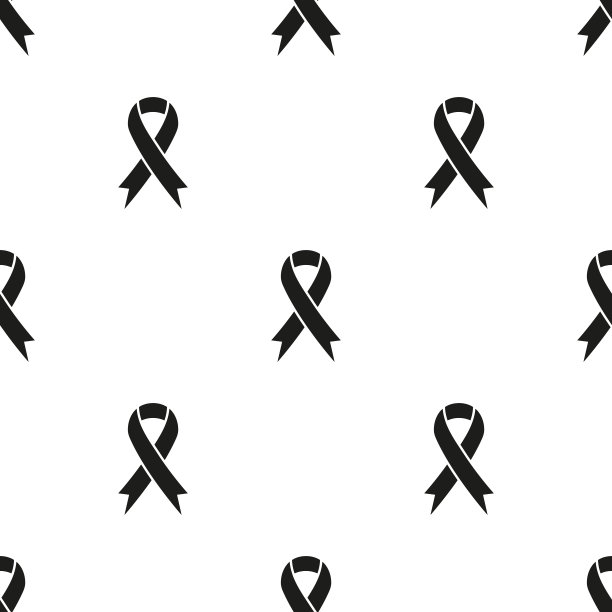 黑觉缎带无缝图案。图片下载