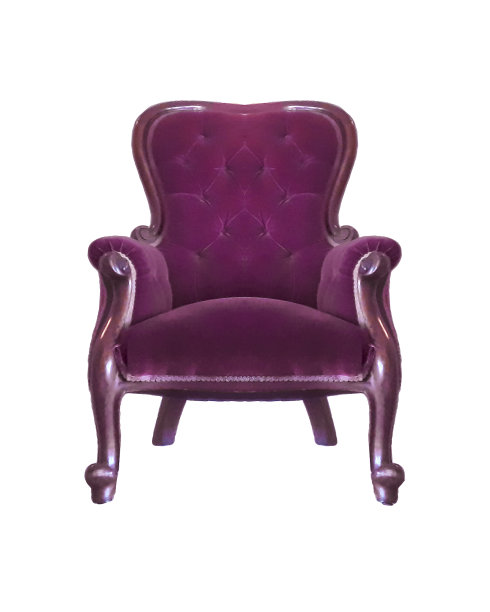 前视图孤立的旧式椅子图片下载