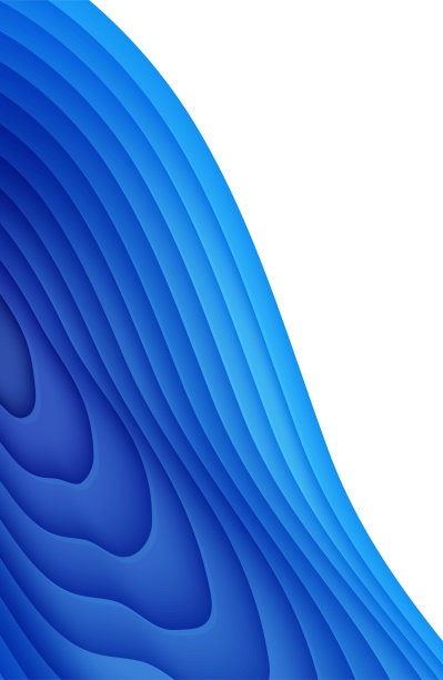 蓝色抽象背景剪纸风格。纸层波浪水为世界海洋日6月8日。矢量地球海报模板，生态手册，演示文稿，邀请与地方文本。图片下载