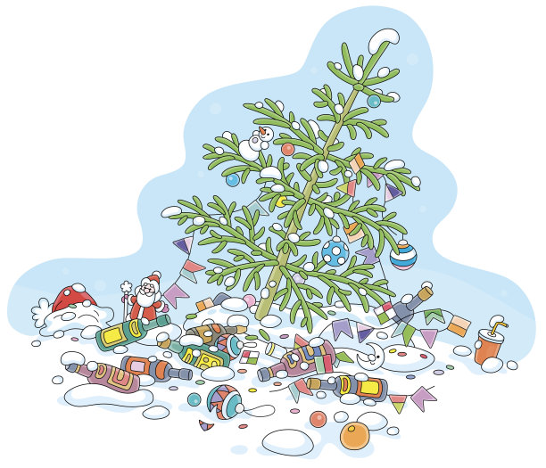 圣诞树过了快乐的寒假图片下载