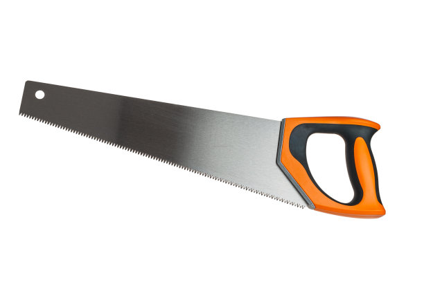 木钢锯，木工和锁匠用的工具，一种锯木头的手锯，一种宽的横向钢锯，大齿图片下载