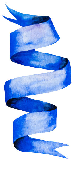 复古蓝色水彩横幅与复制空间图片下载