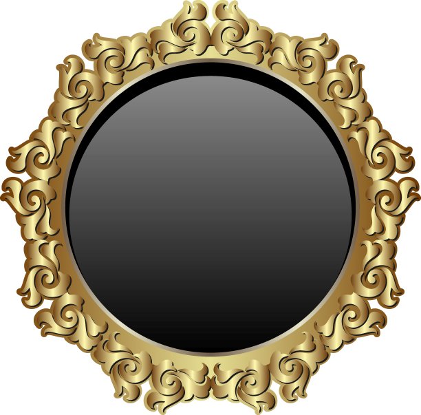 金色的框架图片下载