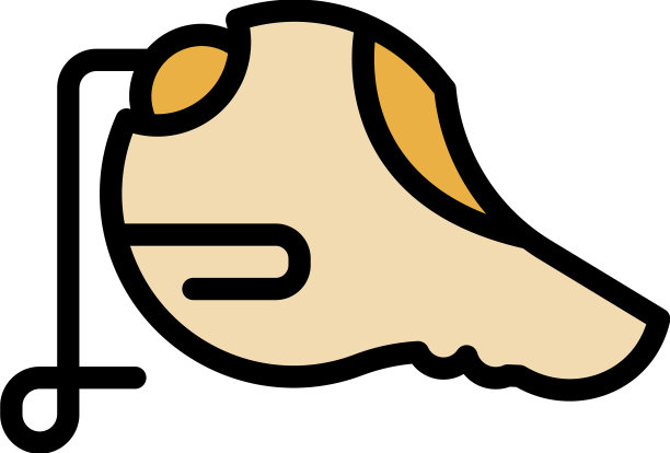 护理可伸缩狗带图标颜色轮廓图片下载