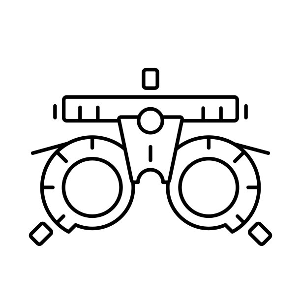 验光(可调专业眼镜)。行图标的概念图片下载