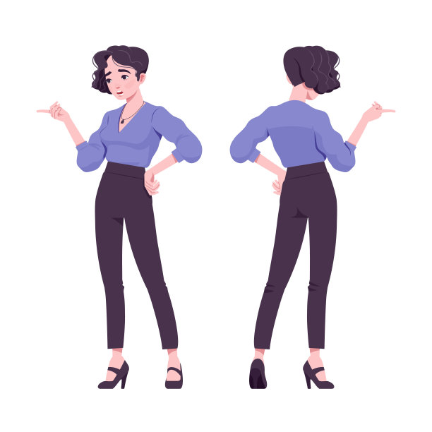 办公室女郎，现代女性，站着说话图片下载