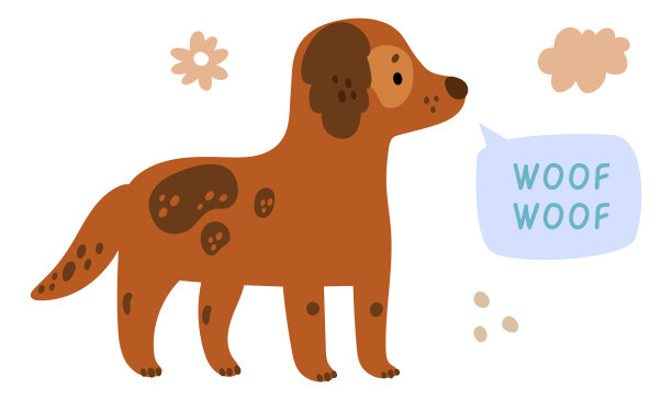 可爱的小狗说话。小狗叫图片下载