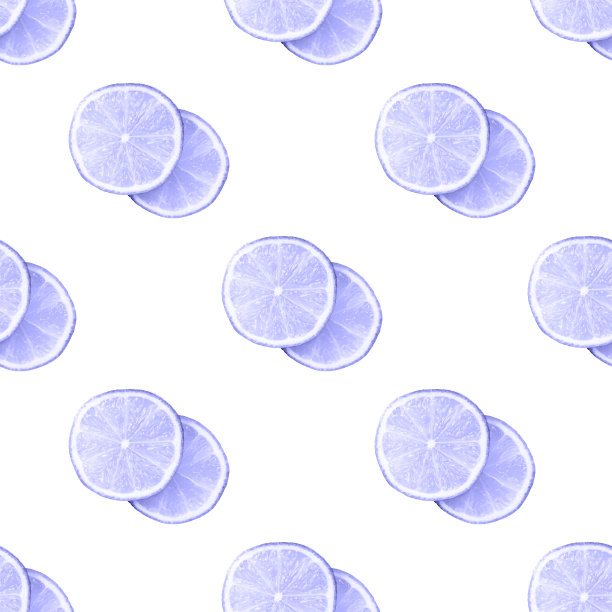 时髦的蓝色非常佩里颜色莱姆和莱姆片重复无缝图案的白色背景图片下载