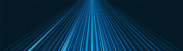全景蓝光技术背景，高科技数字和声波概念设计，自由空间的文本在放，矢量插图。图片下载