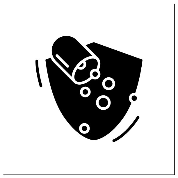 益生菌在胶囊字形图标图片下载