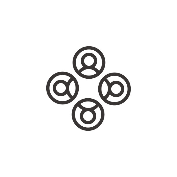 用户在圈内建立团队群组图标。网络群控连接符号。股票矢量插图孤立的白色背景图片下载