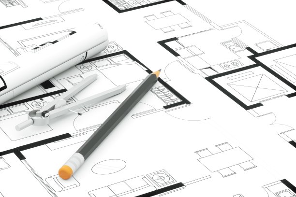 住宅建筑设计图，3d效果图。图片下载