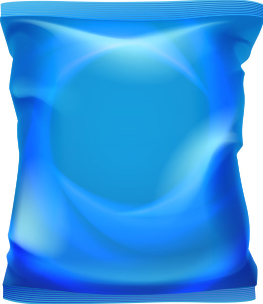 蓝色铝箔袋模型塑料袋包装图片下载