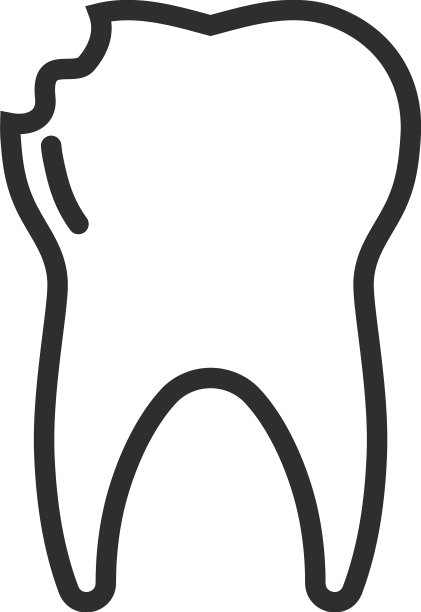 牙齿受损图标牙痛象征牙痛图片下载