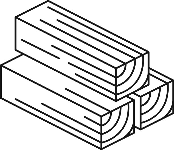 方形木块图标堆叠的木材balks图片下载