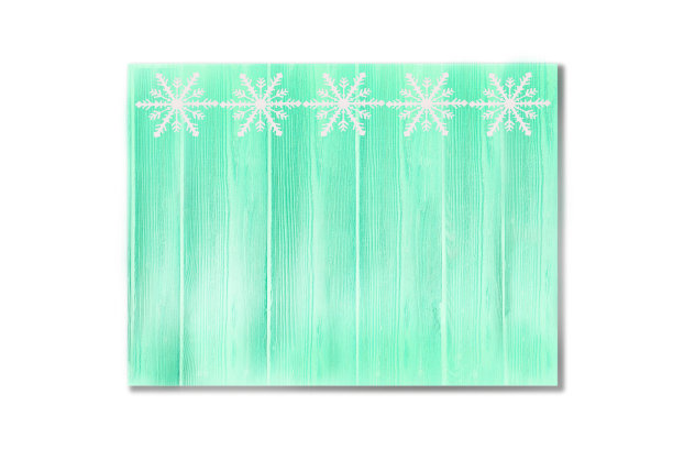 淡绿色薄荷绿松石自然背景纹理的漆木垂直板上的白色背景。图片下载