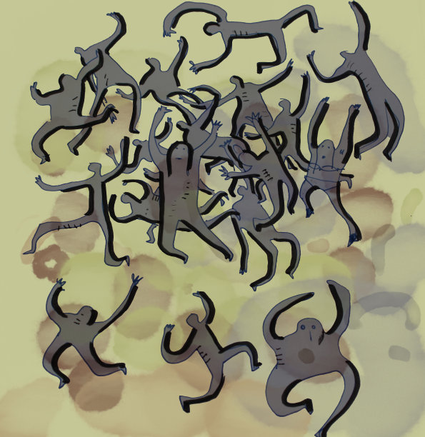 插图有趣的涂鸦人图片下载