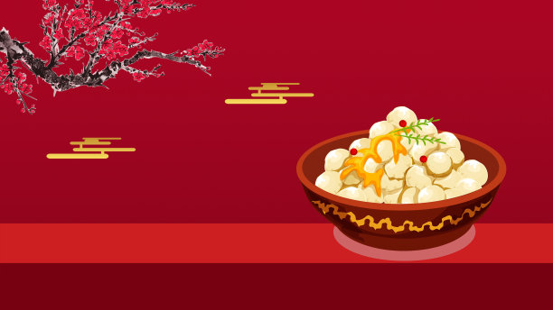 新年元宵节背景素材图片