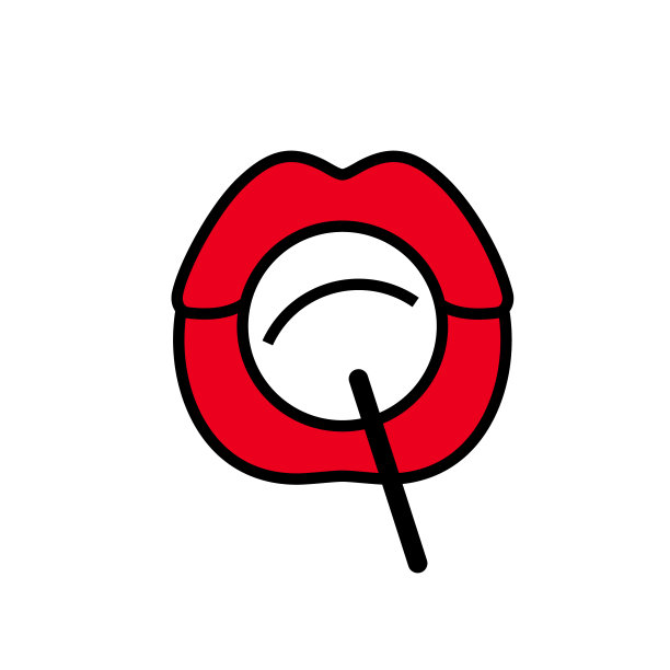 嘴里舔着棒棒糖，嘴唇上还有一根棒棒糖图片下载