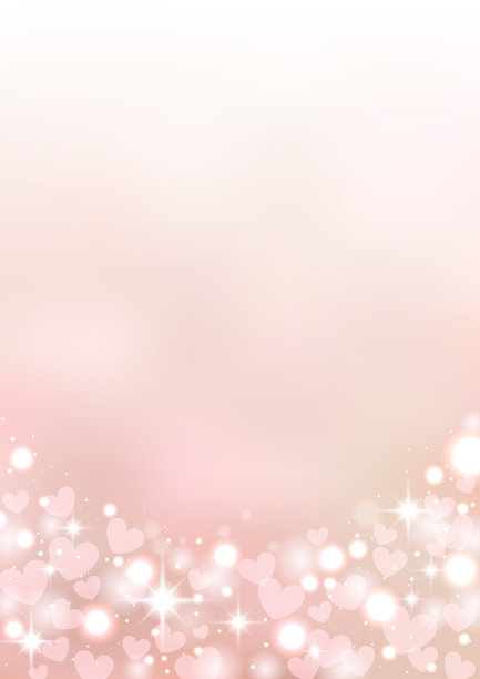 情人节，闪闪发光的心框图片下载