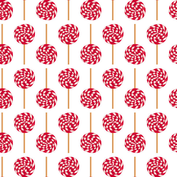 无缝图案条纹棒棒糖图片下载