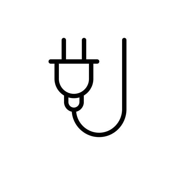 电插头图标。矢量图素材图图片下载