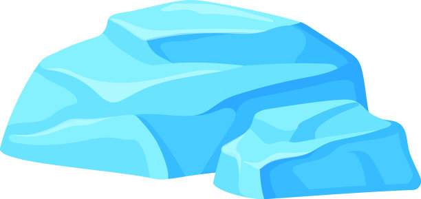 碎片冰卡通冻结片的一部分图片下载