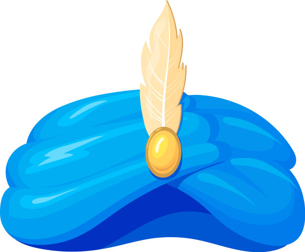 阿拉伯布印度羽毛头巾图片下载