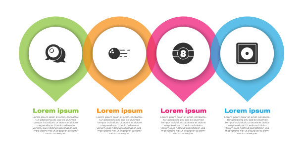 设置台球，保龄球，粉笔。业务信息模板。向量图片下载