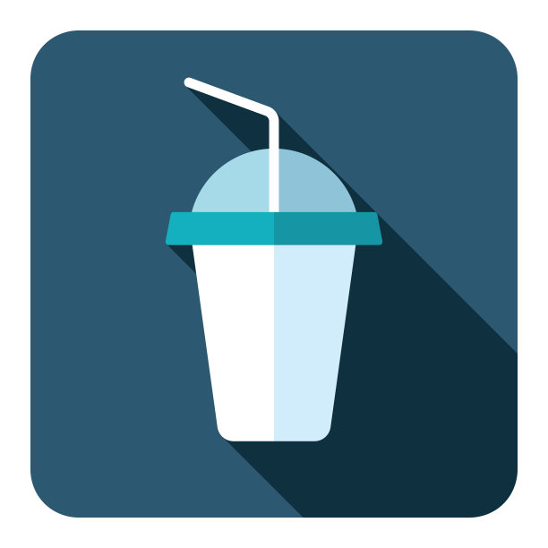 软饮料矢量图标。快餐的迹象图片下载