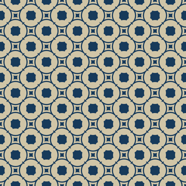 黄金抽象几何无缝图案。优雅的金色和深蓝色装饰图片下载