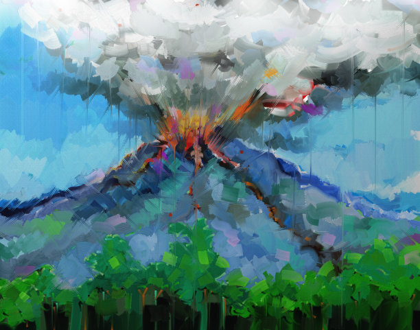 火山喷发图片下载