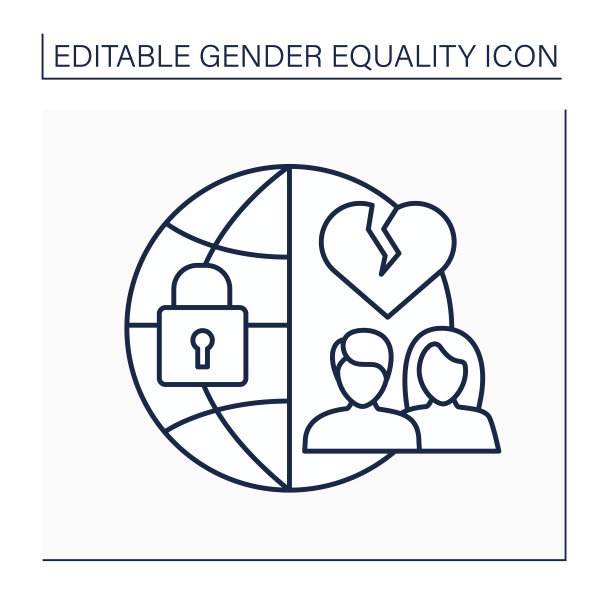 强迫婚姻线图标图片下载