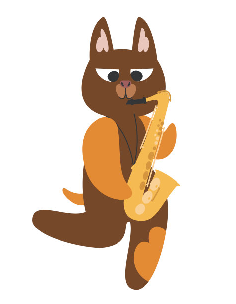 狗会吹萨克斯图片下载