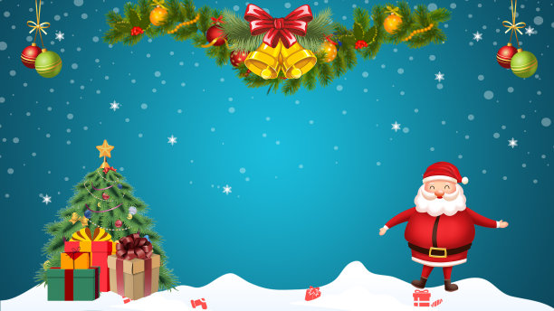 卡通圣诞节节日背景图片下载