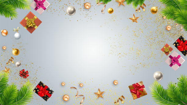 唯美圣诞节创意背景合成图片下载