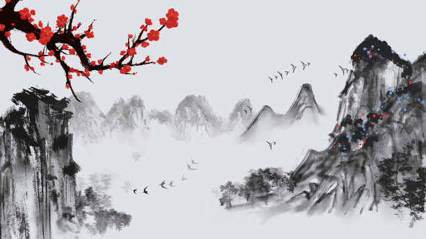 中国风水墨背景图片下载