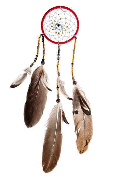 捕梦网、梦网、印度护身符，用来保护睡觉的人不受恶鬼和疾病的侵扰，根据传说，坏梦会被缠在一个网里图片下载