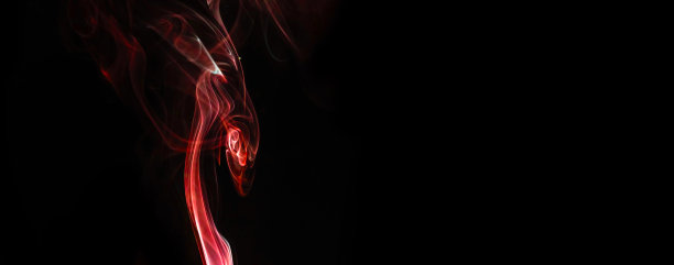 红色的烟雾流动和运动形状的幻想生物抽象的背景照片图片下载