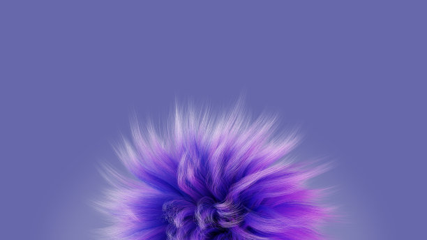 抽象背景，颜色2022非常佩里。毛绒球，3d渲染图片下载