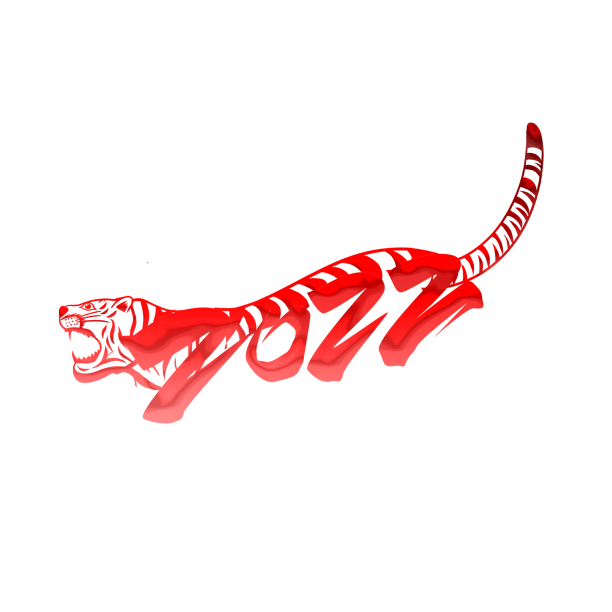 2022虎运当头创意字体设计素材图片