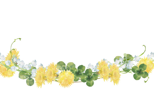 水彩春花装饰图片下载