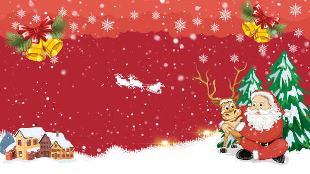 雪花圣诞节节日背景图片下载